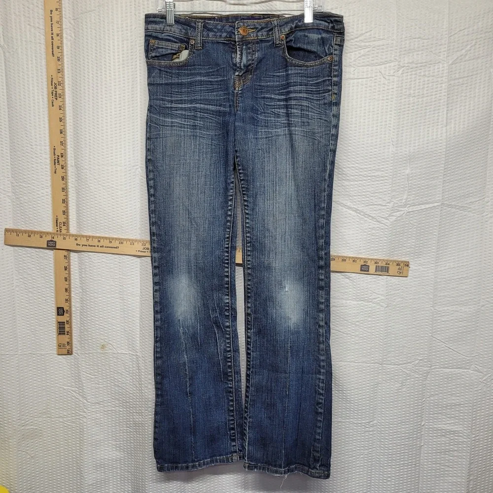 Vigoss‎ Bootcut Jeans Medium Wash Blue Denim Mid Rise Size 9